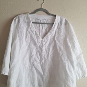 bryn Walker White Blouse